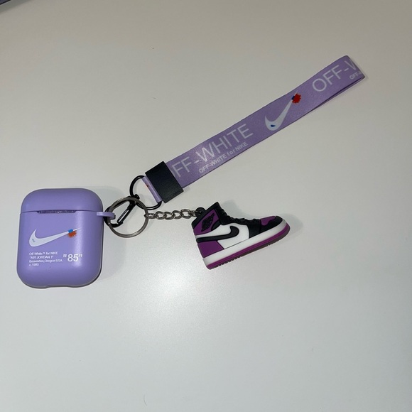 AirPods Gen 1/2 cover Case comes in Case , shoe , and lanyard - Picture 2 of 3